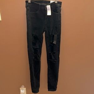 Black High Rise jegging womens 0 jeans